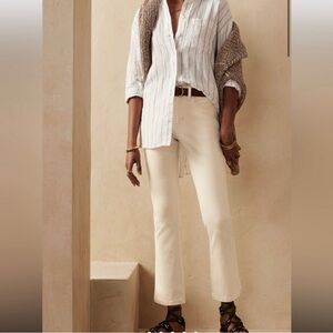 Banana Republic Premium Denim High-Rise Crop Boot